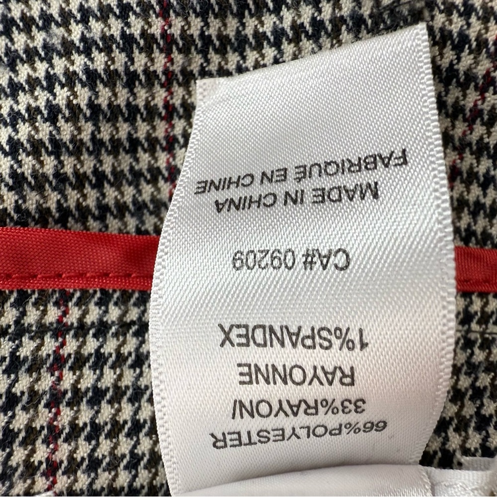 Cleo trousers, pants, houndstooth, black cream, white red Checkered Pants - Picture 10 of 12